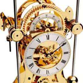 Настольные часы "Comitti The Navigator" золото на орехе