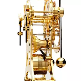 Настольные часы "Comitti The Navigator" золото на орехе