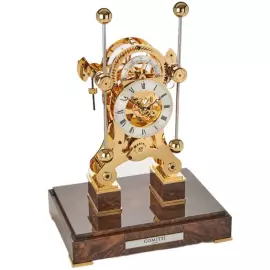 Настольные часы "Comitti The Navigator" золото на орехе