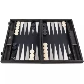 Нарды из шпона и кожи "Manopoulos" черные