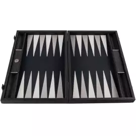 Нарды из шпона и кожи "Manopoulos" черные