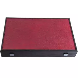 Нарды из шпона и кожи "Manopoulos" бордово-красные