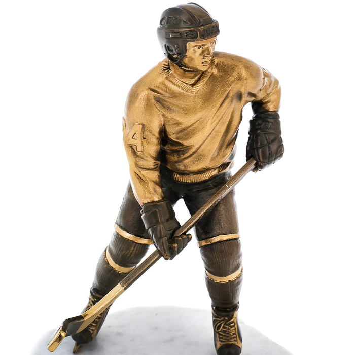 Bronze sculpture "Hockey Player"