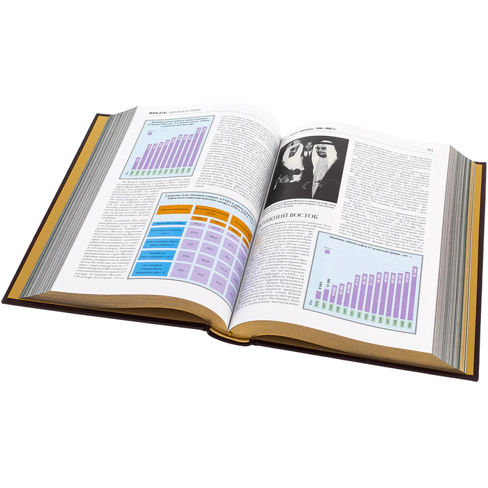 Leather-bound book "Oil and Gas", Zlatoust