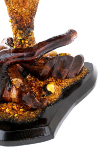 Amber souvenir "Money tree" with 45 branches