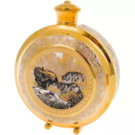 Набор для водки с флягой "Звери" Златоуст