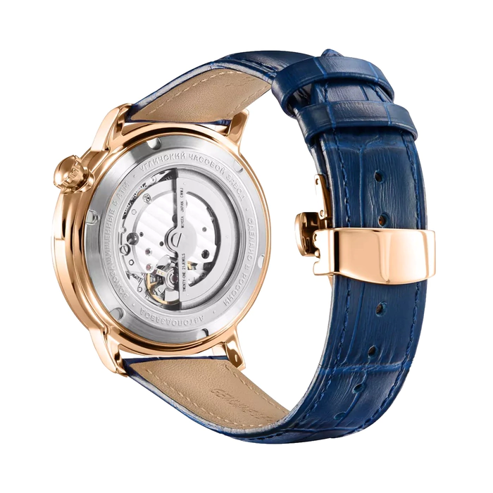 Automatic Mechanical Wristwatch Lincor UNI 7235 Blue