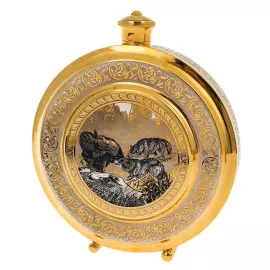 Набор большой охотничий с ножом, на 3 персоны, Златоуст