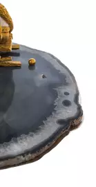 Набор для водки "Емеля" с агатом, на 3 персоны, Златоуст