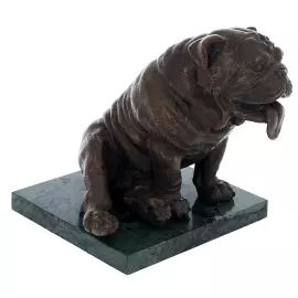 Скульптура из бронзы "Английский бульдог"
