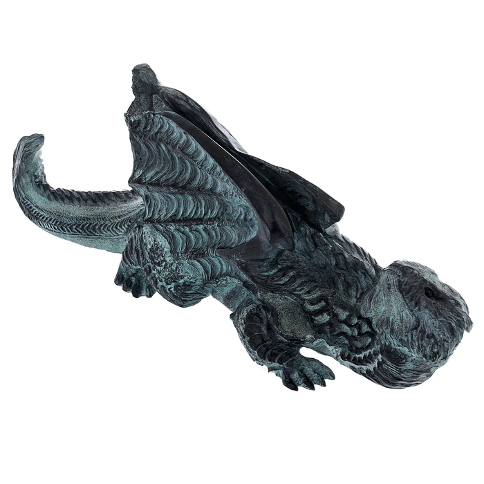 Talcochlorite sculpture "Recumbent Dragon"