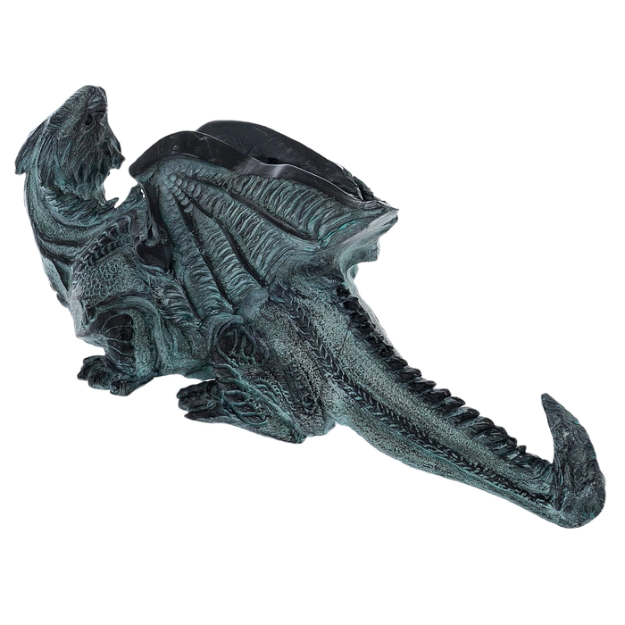 Talcochlorite sculpture "Recumbent Dragon"