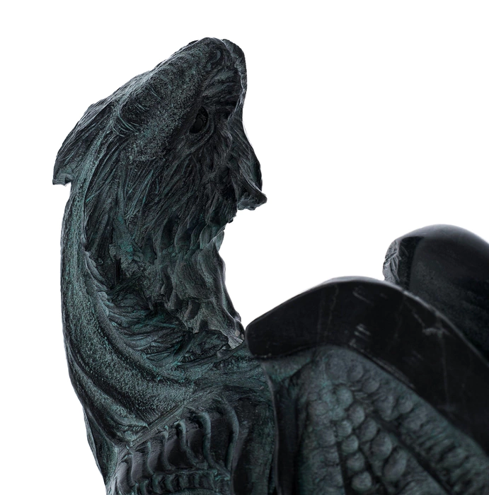 Talcochlorite sculpture "Recumbent Dragon"