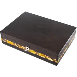 Шкатулка для часов из янтаря "Александр" Шкатулка для часов из янтаря "Александр"