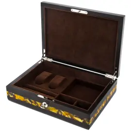 Шкатулка для часов из янтаря "Александр" Шкатулка для часов из янтаря "Александр"