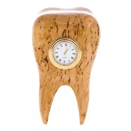 Watch made of Karelian birch "Zubik"