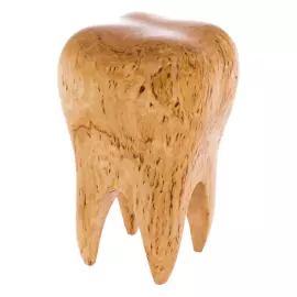 Watch made of Karelian birch "Zubik"