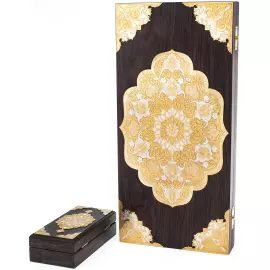 Backgammon from the root of the walnut "Patterns" Zlatoust