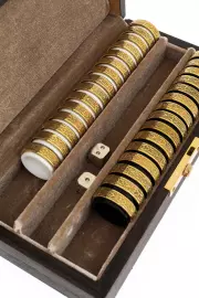 Backgammon from the root of the walnut "Patterns" Zlatoust