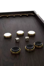 Backgammon from the root of the walnut "Patterns" Zlatoust