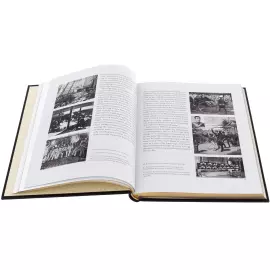 The leather-bound book "Faberge. From the collections of Russian museums" in English