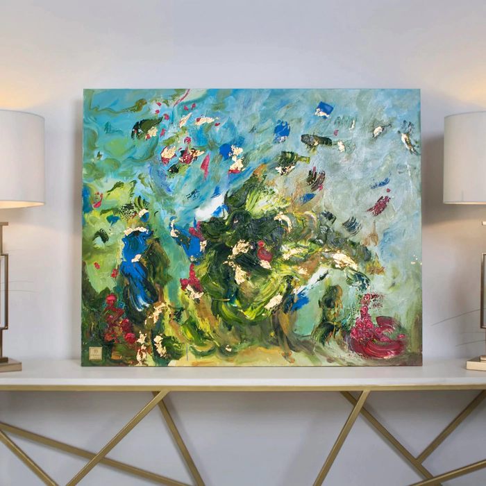 SENSE painting "Azure" 110x90