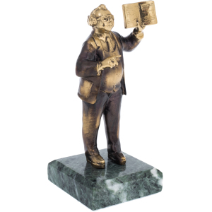 Bronze statuette "Teacher" (serpentine)