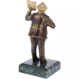 Статуэтка из бронзы "Преподаватель" змеевик