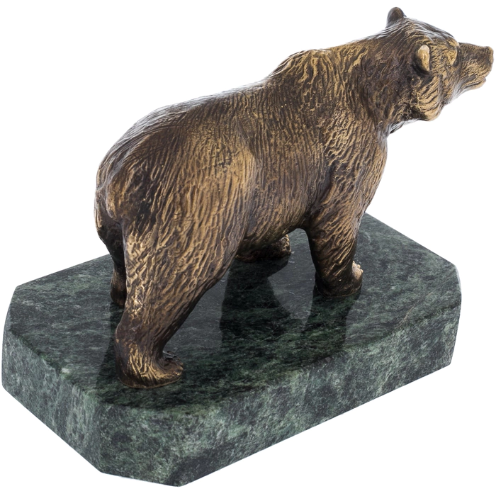 Bronze statuette "Bear" (serpentine)