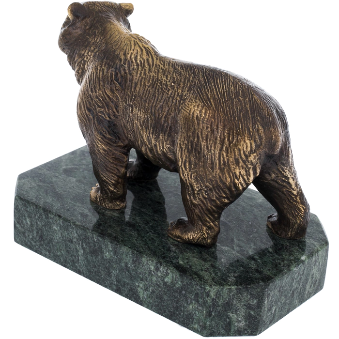 Bronze statuette "Bear" (serpentine)