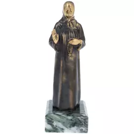 Статуэтка из бронзы "Св. Матрона Московская" змеевик