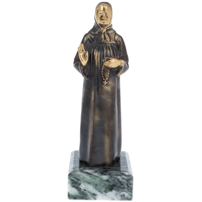 Bronze statuette "St. Matrona of Moscow" (serpentine)