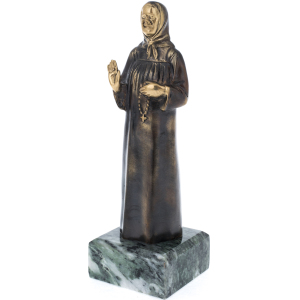 Bronze statuette "St. Matrona of Moscow" (serpentine)