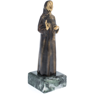 Bronze statuette "St. Matrona of Moscow" (serpentine)