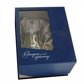 Silver gift set "The Sun of the East" for 1 person