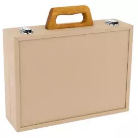 Шкатулка для часов "Александр" из клена "птичий глаз" и янтаря, графит