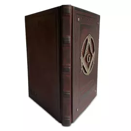 Книга в кожаном переплете "Тайные общества. От магов до масонов"