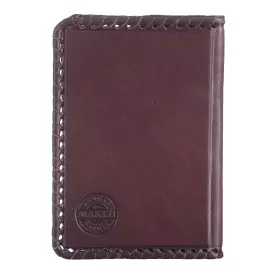 Обложка для паспорта в кожаном переплете "Энергетику-3" с накладкой, покрытой никелем