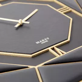 Настенные часы «Deco» черные