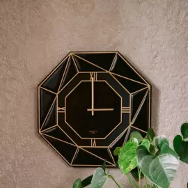 Настенные часы «Deco» черные