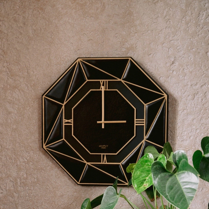 Настенные часы «Deco» черные