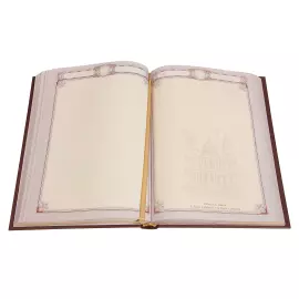 A5b leather-bound diary "Metallurg-1" with a nickel-plated cover