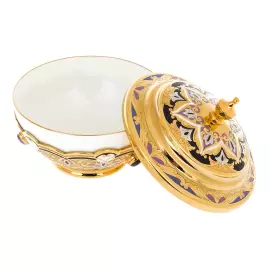 Чайный сервиз "Восточный" на 4 персоны, с аметистом, Златоуст