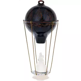 Шар воздушный из фарфора "Медведи" синий