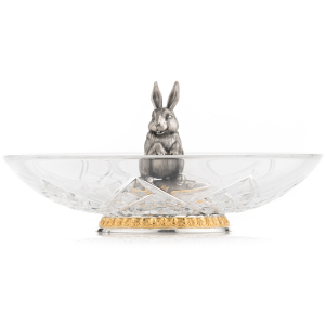 Dessert plate "Bunny" with silver