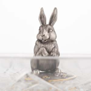 Dessert plate "Bunny" with silver