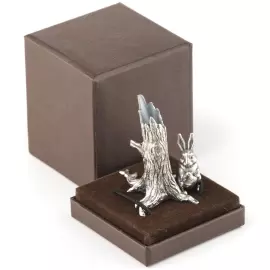 Stand for the handle "Bunny" made of silver