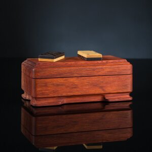 Dominoes made of paducah, wenge and ironwood