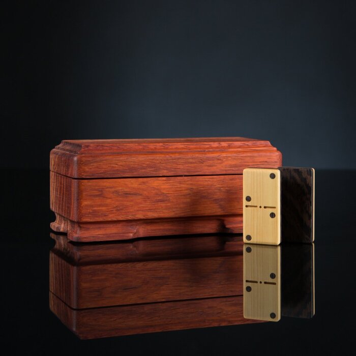 Dominoes made of paducah, wenge and ironwood
