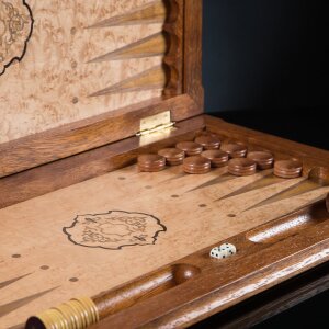Mahogany backgammon "Desert Wind"